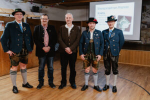 v.l.n.r. Rainer Steinhart, Josef Failer, Hermann Kern, Korbinian Schalkhammer, Christian Schramm